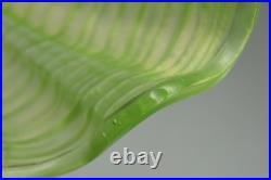 Vintage Uranium Clamshell Lamp Shade Pendant Art Deco Glass Lighting Complete
