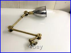 Vintage Wall Art Deco Swing Arm Lamp Stretchable Solid Aluminum & Brass