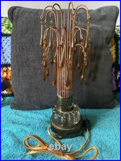 Vintage Waterfall Fountain Desk Lamp Light, Original Cord! Very Neat! 1920/30s