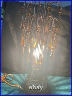 Vintage Waterfall Fountain Desk Lamp Light, Original Cord! Very Neat! 1920/30s