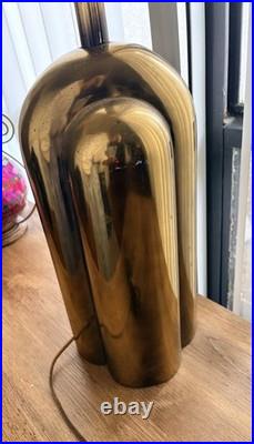 Vintage Westwood Industrices Art Deco Revival Sculptural Brass Table Lamp