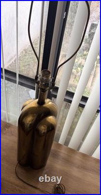 Vintage Westwood Industrices Art Deco Revival Sculptural Brass Table Lamp