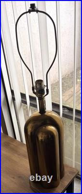 Vintage Westwood Industrices Art Deco Revival Sculptural Brass Table Lamp