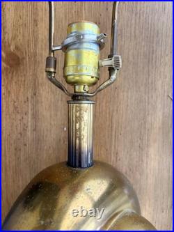 Vintage Westwood Industrices Art Deco Revival Sculptural Brass Table Lamp