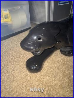 Vintage Working 1950s Black Panther TV Lamp 20 Inches MCM