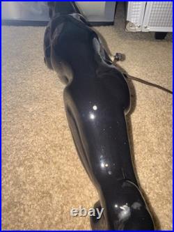 Vintage Working 1950s Black Panther TV Lamp 20 Inches MCM