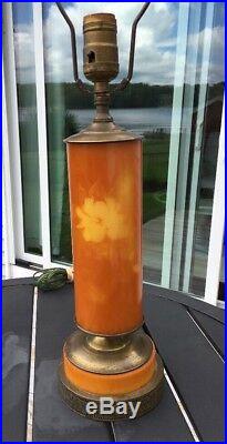 Vintage XL Butterscotch Amber Catalin BAKELITE Lamp c. 1930s Art Deco