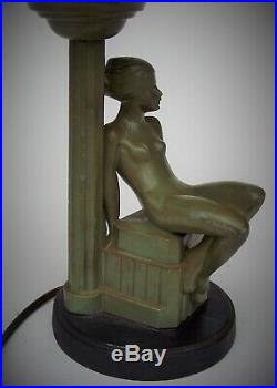 Vintage art deco art deco Maiden lamp / Frankart Nuart era / Late 1920's