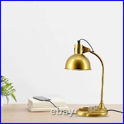 Vintage brass antique Mid-Century Metal Adjustable Desk Lamp Light