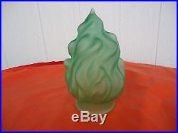 Vintage diana lamp shade flame light green art deco 3 available