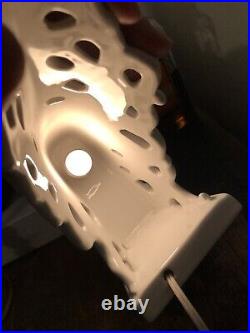Vntg Mid Century Signed Ceramic Art Deco Head Lamp Raymor Rosenthal Netter Italy