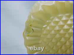 Vtg 1940s Art Deco Glass Heart Shaped Accent Lamp A. F. Klingsberg Chip On Edge