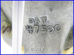 Vtg 1940s Art Deco Glass Heart Shaped Accent Lamp A. F. Klingsberg Chip On Edge