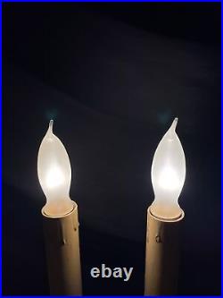 Vtg Art Deco Boudoir Table Lamp 2 Candle Hollywood Regency MCM 20s 30s 40s 50s