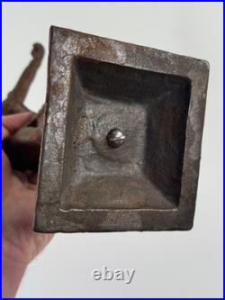 Vtg Art Deco Bronze Woman Dancer LAMP parts repair statue