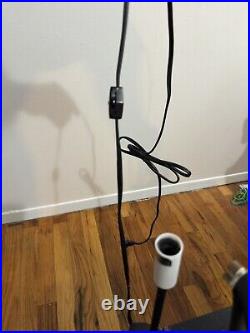 Vtg Art Deco Cast Metal Nymph Lamp Nude Splits Armor Black Frankart 1930s