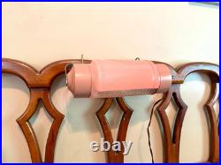 Vtg Art Deco Headboard Lamp Pink Glass Headboard Lamp Art Deco Reading Lamp