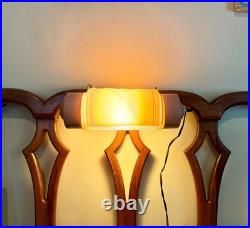 Vtg Art Deco Headboard Lamp Pink Glass Headboard Lamp Art Deco Reading Lamp
