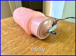 Vtg Art Deco Headboard Lamp Pink Glass Headboard Lamp Art Deco Reading Lamp