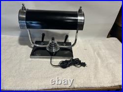 Vtg Art Deco Markel Machine Age Deco Desk Lamp