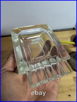 Vtg Art Deco Pair TORPEDO GLASS LAMPS BED Headboard LIGHT Bullet Skyscrapers
