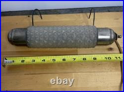 Vtg Art Deco Pair TORPEDO GLASS LAMPS BED Headboard LIGHT Bullet Skyscrapers