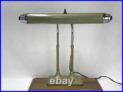 Vtg Atomic Desk Lamp Mid Century Modern Sputnik Industrial Art Deco 30s 40s 50s