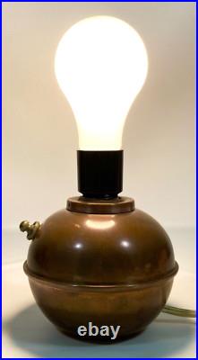 Vtg CHASE Copper GLOW Lamp Light Ruth Gerth Orb Art Deco 1931 Antique Rare WORKS