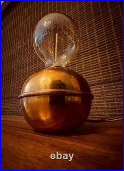 Vtg CHASE Copper Glow Lamp Light Ruth Gerth Orb Art Deco 1930's Antique Rare