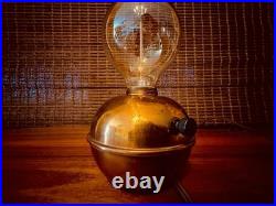 Vtg CHASE Copper Glow Lamp Light Ruth Gerth Orb Art Deco 1930's Antique Rare