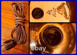 Vtg CHASE Copper Glow Lamp Light Ruth Gerth Orb Art Deco 1930's Antique Rare