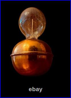 Vtg CHASE Copper Glow Lamp Light Ruth Gerth Orb Art Deco 1930's Antique Rare