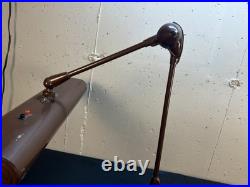 Vtg Flexo Art Deco MCM Metal Drafting Desk Lamp Industrial Articulating Swivel