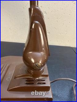 Vtg Flexo Art Deco MCM Metal Drafting Desk Lamp Industrial Articulating Swivel