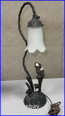 Vtg. J. B. Hirsch Co. Collection Francaise Pierrette Lamp Harlequin Clown Art Deco