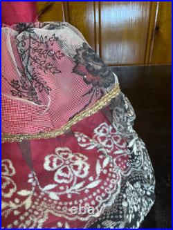 Vtg Lady Half Doll Lamp Art Deco Marilyn Monroe table lamp Glowing Dress