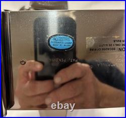 Vtg Sarsaparilla Art Deco Chrome Airplane Lamp Frosted Glass Excellent Cond