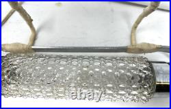 Vtg Skyscraper Torpedo Bullet Clear Glass 2 Table Lamp Headboard Boudoir Vanity