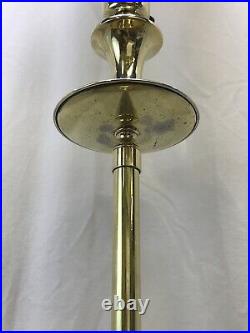 Vtg Stiffel Torchiere Floor Lamp Mid Century Hollywood Regency Art Deco Gold MCM