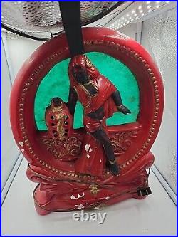 Vtg Table TV Lamp Art Deco Style Belly Dancer 1950's #172