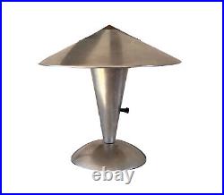 Walter Von Nessen Art Deco Machine Age Aluminum Desk Table Lamp Vtg Modern Mcm