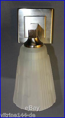 Wandlampe Art Deco BAUHAUS Design Leuchte Ausladung 12cm silber vernickelt