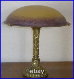 Wonderful French Art Deco Table Lamp 1920-signed Schneider (charles Schneider)