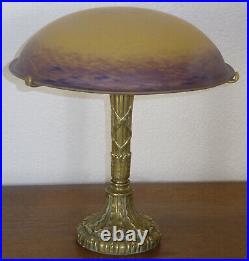 Wonderful French Art Deco Table Lamp 1920-signed Schneider (charles Schneider)
