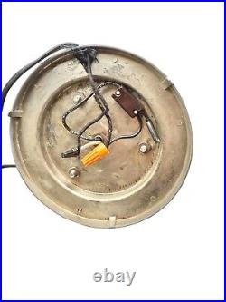 Working Antique Art Deco Chrome Torpedo Cobalt Glass Dancing Nude Lamp