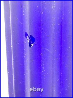 Working Antique Art Deco Chrome Torpedo Cobalt Glass Dancing Nude Lamp