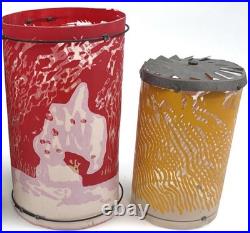 Works GREAT? Antique 1930 FOREST FIRE SCENIC IN MOTION Lamp Works Action Scene