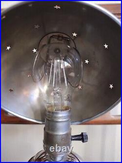 World's Fair 1930s Art Deco Machine Age Chrome Saturn Star Lamp
