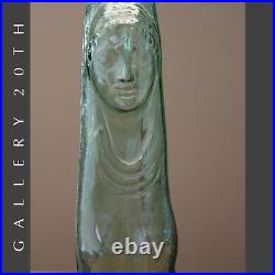 Wow! Italian Figural Woman Glass Orig Art Deco Lamp! Vtg MID Century Murano 60s