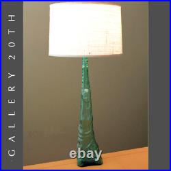 Wow! Italian Figural Woman Glass Orig Art Deco Lamp! Vtg MID Century Murano 60s